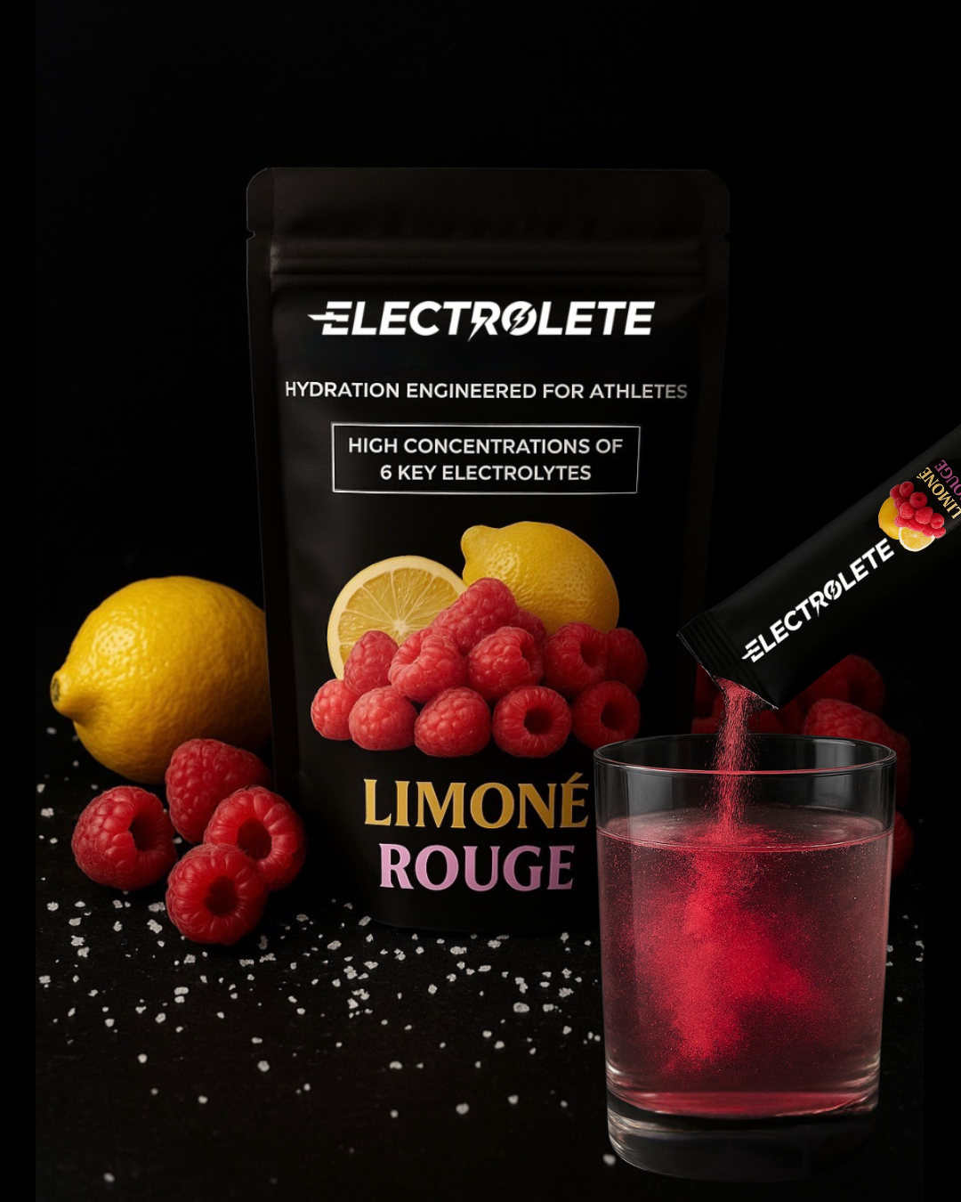 Limoné Rouge – 15 STICKS Signature Lemon Raspberry Hydration Formula